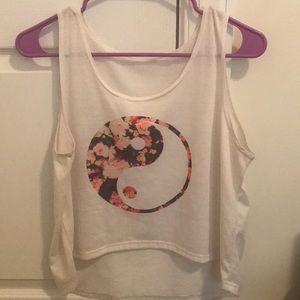 White crop top